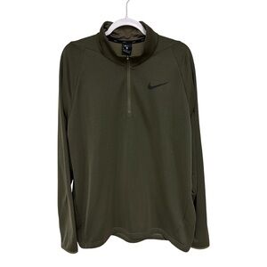 Nike Quarter Zip Olive Green Pullover Men’s XL